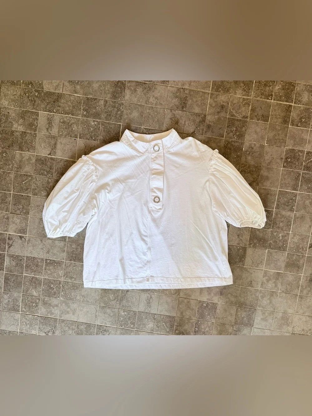 Zara - Puff-Sleeve Popover Top